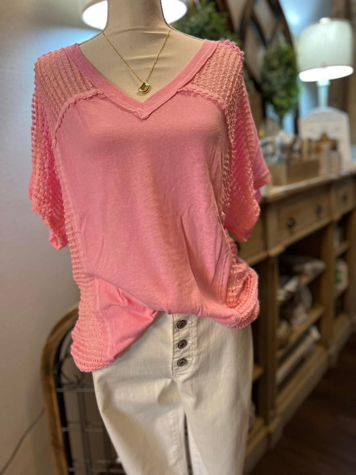 Blush Poncho Top