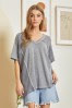 Grey Poncho Top